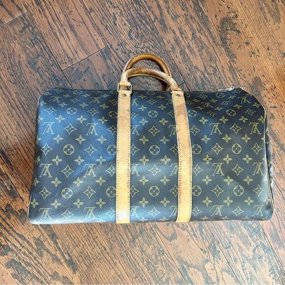 Louis Vuitton Vintage Keepall 45 Monogram Canvas Duffel Bag Overnight Bag - Picture 3 of 14